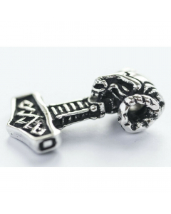 Widderhammer Schmuck Anhänger 925er Silber - Thorhammer - 38x22mm