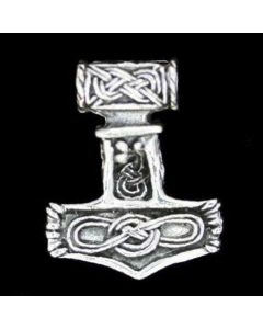 Thors Hammer Schmuck Anhänger 925er Silber - Thorhammer - 25x20mm