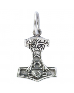 Thors Hammer klein Schmuck Anhänger 925er Silber - Thorhammer - 11x20mm inklusive Aufhängung