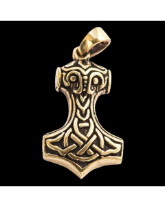 11.95 Anhänger Hammer des Thor, Mjölnir Wikinger Bronze Schmuck Viking 900-ATB44 Wikinger Anhänger aus Silber