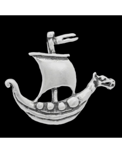 13.95 Wikingerschiff Schmuck Anhänger 925er Silber - Wikinger - 24x29mm 900-AV6 Wikinger Anhänger aus Silber