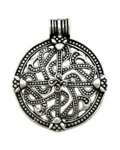 Silberanhänger Wikinger Kreuz Viking Cross Anhänger 925er Silber - 33x27mm