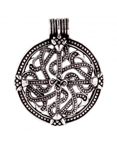 Silberanhänger Wikinger Kreuz Viking Cross Anhänger 925er Silber - 33x27mm