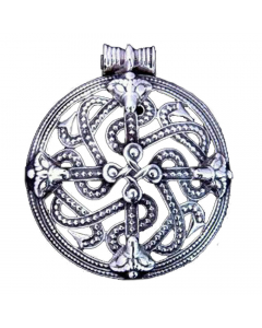 Viking Cross Wikinger Kreuz Schmuck Anhänger 925er Silber 49x43mm