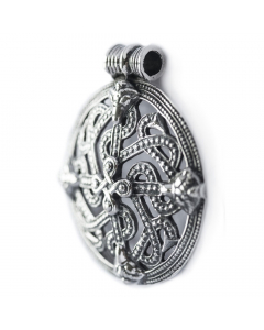 Viking Cross Wikinger Kreuz Schmuck Anhänger 925er Silber 49x43mm