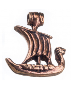 Drachenboot Viking Bronze Anhänger Schmuck - Wikinger - 26x22mm