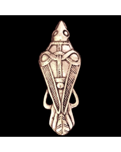 Bronze Anhänger Rabe  Wikinger Viking Schmuck Schmuckanhänger - Vögel , Wikinger - 50x18mm