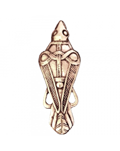 Bronze Anhänger Rabe  Wikinger Viking Schmuck Schmuckanhänger - Vögel , Wikinger - 50x18mm