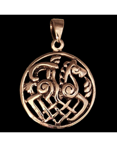 13.95 Odin auf Sleipnir Pferd Reiter Anhänger Schmuck - Wikinger - 33x22mm 900-AVB533 Wikinger Anhänger aus Silber