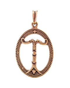 Irminsul Lebenssymbol Bronze Anhänger Schmuck Viking Wikinger
