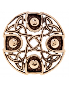 Brosche Celtic Cross Bronze Fibel keltisches Kreuz