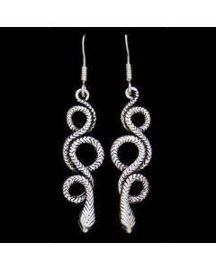 Ohrhänger Schlange Schmuck 925er Silber 51x11mm