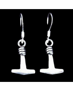 Silber Ohrhänger, Ohrringe Thors Hammer Schmuck
