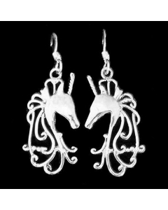 Ohrhänger, Ohrringe Silbernes Einhorn Schmuck 925er Silber