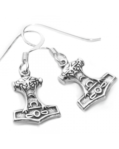 Ohrhänger, Ohrringe Thors Hammer  kleiner Wikinger Viking Schmuck 925er Silber