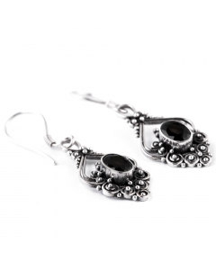 Silberohränger  Schwarze Zirkonia Kristalle Schmuck 925er Silber