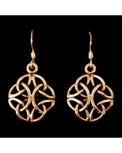 Ohrhänger, Ohrringe Keltische 4 Kreise Keltischer Knoten Bronze Schmuck