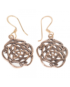 Ohrhänger, Ohrringe Celtic Nordischer Bronze Ohrschmuck Keltische Knoten