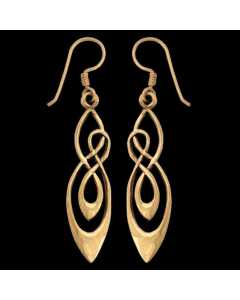 Keltische Ohrhänger, Ohrringe Irish-Celtic Ohrschmuck Bronze