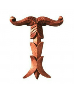 Wandschmuck Kleine Irminsul Wikinger Viking Holz Handarbeit 17 cm × 14 cm