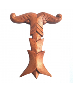 Wandschmuck Kleine Irminsul Wikinger Viking Holz Handarbeit 17 cm × 14 cm