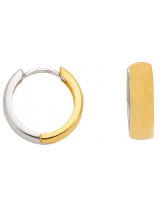 Creolen   585 Gelbgold und Weißgold