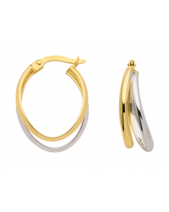 Creolen   333 Gelbgold und Weißgold