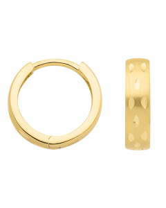 Creolen mit Schliff 333 8 kt Gold