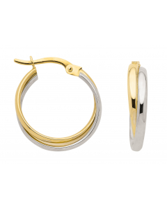 Creolen   333 Gelbgold und Weißgold