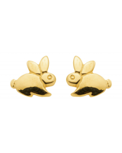 Ohrstecker Motiv Hase aus 585 14 kt Gold