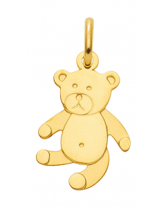 Anhänger  Bär 333 - 8 kt Gelbgold wahlweise mit massiver Goldkette 333 - 8 kt Gold - Länge nach Wahl