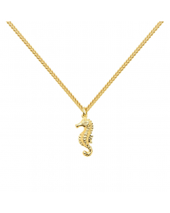 Anhänger Seepferdchen mit massiver Goldkette 1,1 mm 333-8 Karat Gold Juwelier Qualität