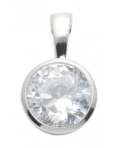 Anhänger  Zarge 925 Silber mit Zirkonia