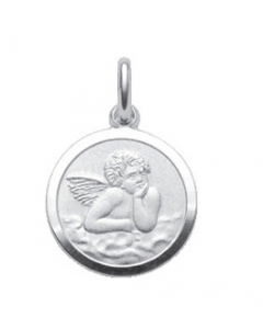 Anhänger Medaille Engel Amor Kettenanhänger aus massiv 925 Sterlingsilber