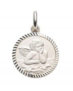 Anhänger Medaille Engel Amor Kettenanhänger aus massiv 925 Sterlingsilber