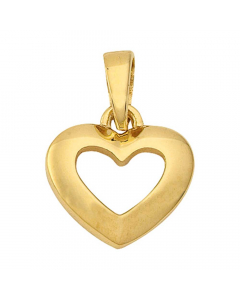 Anhänger Herz mit massiver Goldkette 1,1 mm 333-8 Karat Gold Juwelier Qualität