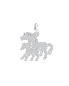 Anhänger Pferde Kettenanhänger aus Silber - massiv 925 Sterlingsilber