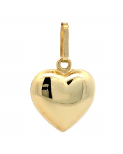 102.95 Anhänger Herz massiv 585 - 14 Karat Gold - 11 * 17 mm (ohne Kette) 904-AN14419 Anhänger 585 - 14 Karat Gold