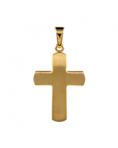 Anhänger Kreuz  925 Silber vergoldet