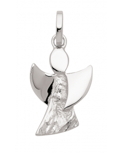Anhänger Engel Kettenanhänger aus Silber gehämmert - massiv 925 Sterlingsilber rhodiniert