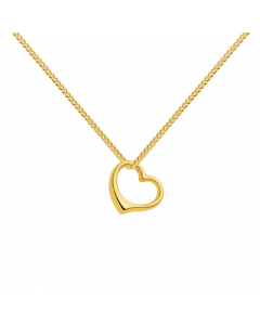 Anhänger Swingheart Herz mit massiver Goldkette 1,1 mm 333-8 Karat Gold Juwelier Qualität