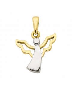 Anhänger Engel mit massiver Goldkette 1,1 mm 333-8 Karat Gold Juwelier Qualität