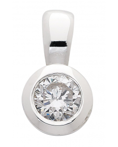 Anhänger  Zarge 925 Silber mit Zirkonia
