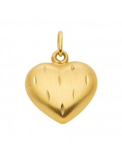 Anhänger  Herz 333 - 8 kt Gelbgold  mit massiver Goldkette
