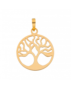 Anhänger Lebensbaum mit massiver Goldkette 1,1 mm 333-8 Karat Gold Juwelier Qualität
