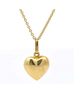 134.95 Anhänger Herz mit massiver Goldkette Ankerkette rund 1,1 mm 45 cm 333- 904-AN23924-Arund-11-45-SET Anhänger 333 - 8 Karat Gold