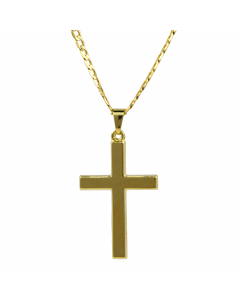 Anhänger Kreuz 585 14 Karat Gold mit massiver Goldkette 2,6 mm 585-14