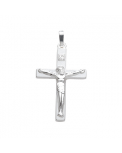 Anhänger Kreuz mit Korpus aus Silber Kettenanhänger aus massiv 925 Sterlingsilber
