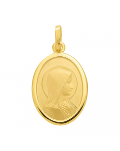 Anhänger Madonna Medaille mit massiver Goldkette 1,1 mm 333-8 Karat Gold Juwelier Qualität