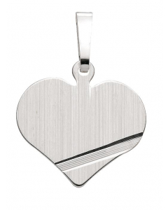 Anhänger Gravurplatte Herz 925 Silber